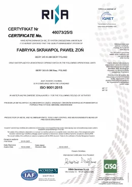 ISO 9001 Cert